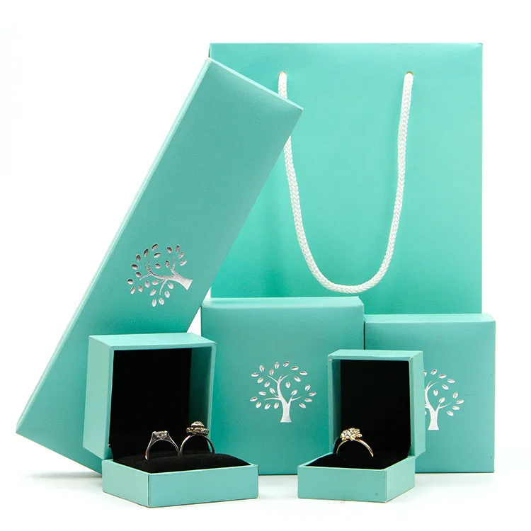 Wholesale leather paper jewelry box printing storage box ring bracelet earring pendant jewelry gift box, Blue
Wholesale leather paper jewelry box printing storage box ring bracelet earring pendant jewelry gift box, Blue