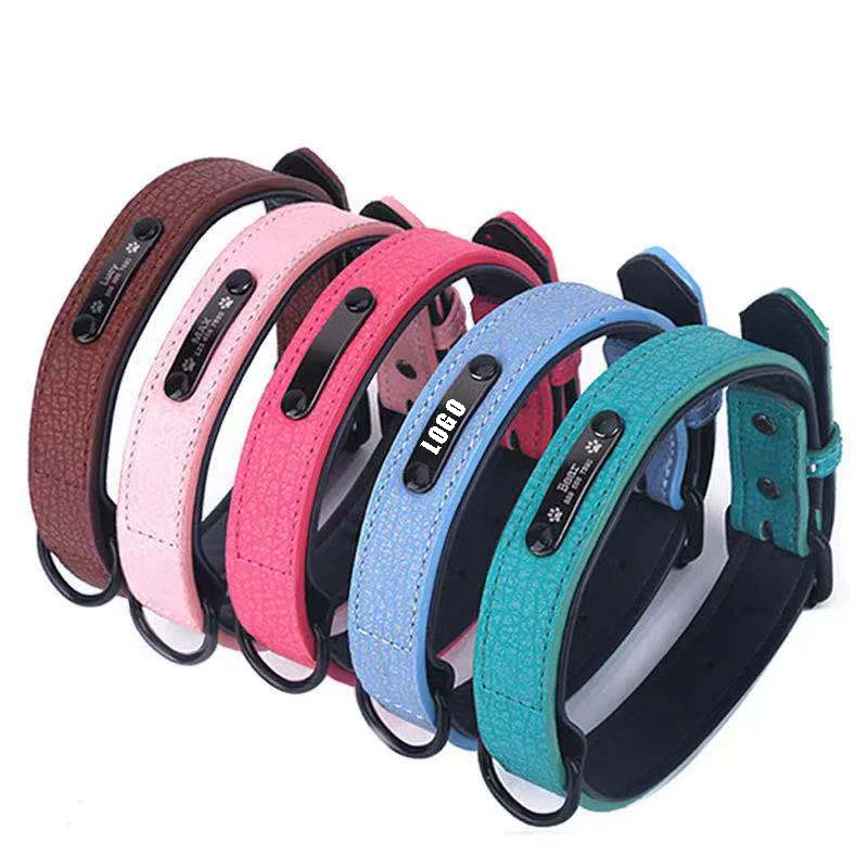 Personalized Pet Collars Soft Leather Custom Engrave Name ID Dog Leather Collar, Customized color
Personalized Pet Collars Soft Leather Custom Engrave Name ID Dog Leather Collar, Customized color