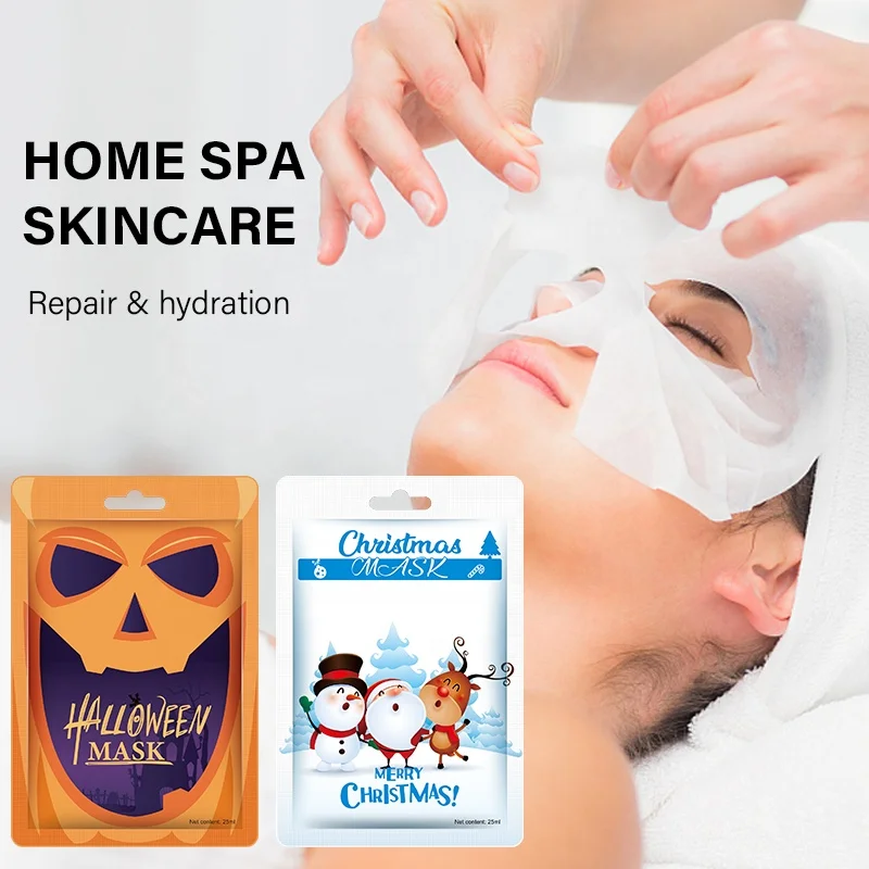 Wholesale Cosmetic Christmas Halloween Facial Mask Centella Asiatica Chamomile Herb Hyaluronic Acid Mask For Face
Wholesale Cosmetic Christmas Halloween Facial Mask Centella Asiatica Chamomile Herb Hyaluronic Acid Mask For Face