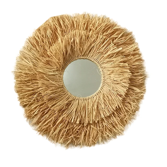 Mirror New Dress Round Big Raffia Vintage Antique Decorative Living room Furniture Vanity Make up Home Decor Wall Mirror, Yellow
Mirror New Dress Round Big Raffia Vintage Antique Decorative Living room Furniture Vanity Make up Home Decor Wall Mirror, Yellow