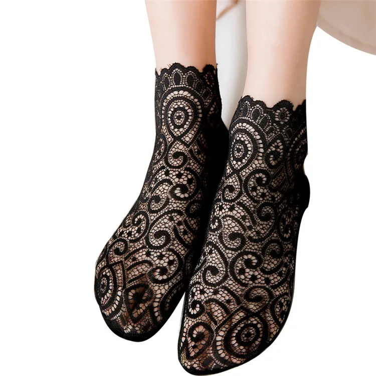 WIIPU Ladies cute floral lace stockings Fashion summer mesh socks Sweet hollow soft cotton bottom non-slip loose socks
WIIPU Ladies cute floral lace stockings Fashion summer mesh socks Sweet hollow soft cotton bottom non-slip loose socks