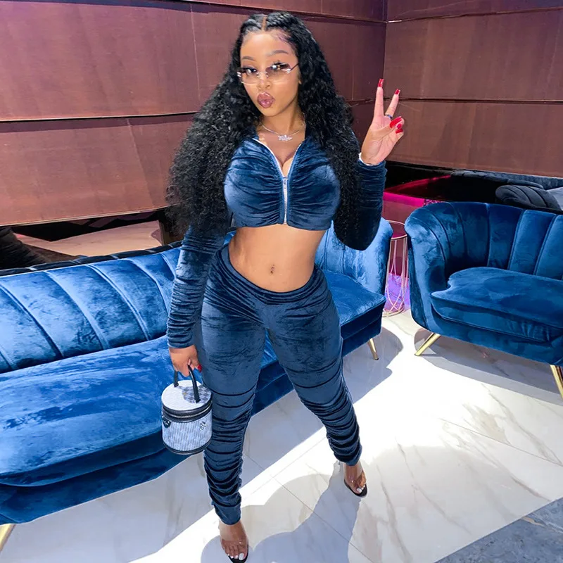 M3520 Top fashion crop top hoodie set women clothing sexy 2 piece stacked legging set
M3520 Top fashion crop top hoodie set women clothing sexy 2 piece stacked legging set