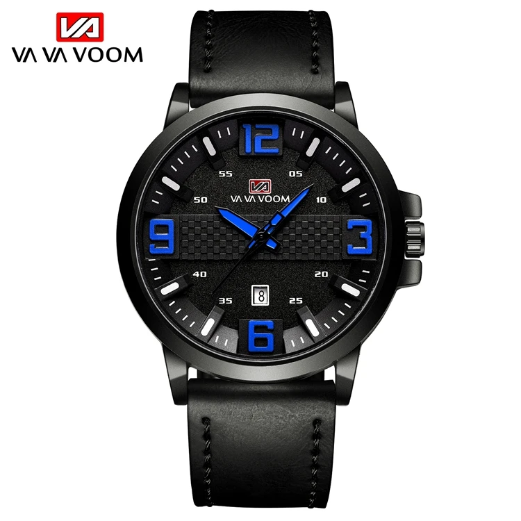 VA VA VOOM VA-217 Watch Men Black Leather Strap Watches For Men Mens Watch Online Shopping, 4 colors for you choose
VA VA VOOM VA-217 Watch Men Black Leather Strap Watches For Men Mens Watch Online Shopping, 4 colors for you choose