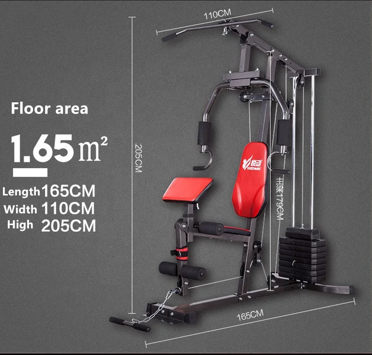 Gym fitness equipment home multi functional gym station trainer home gym work station, Black-red
Gym fitness equipment home multi functional gym station trainer home gym work station, Black-red