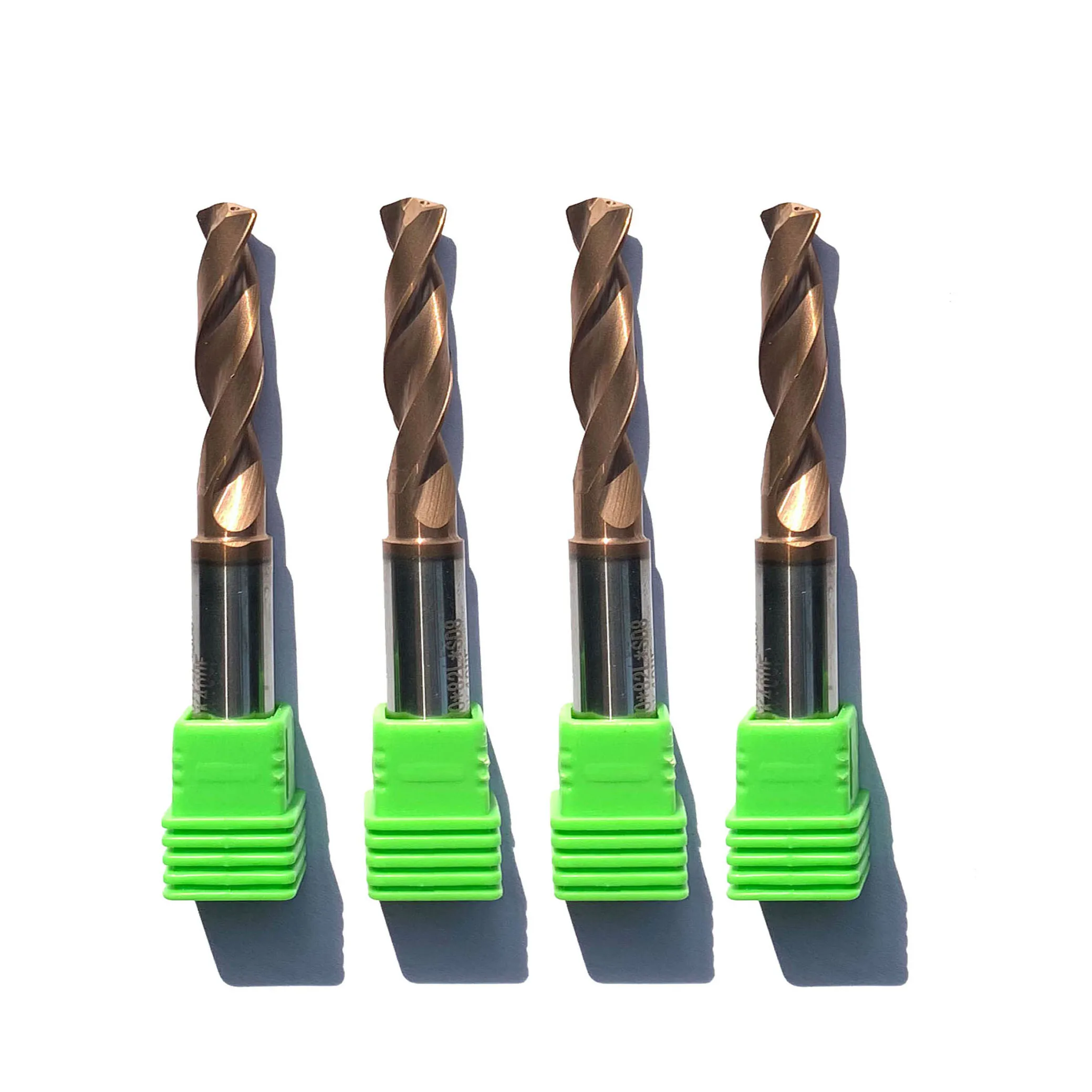 CNC Tungsten Carbide HRC55 7mm Twist Drill Bit With Golden Coating, Black/bronze/blue/golden
CNC Tungsten Carbide HRC55 7mm Twist Drill Bit With Golden Coating, Black/bronze/blue/golden