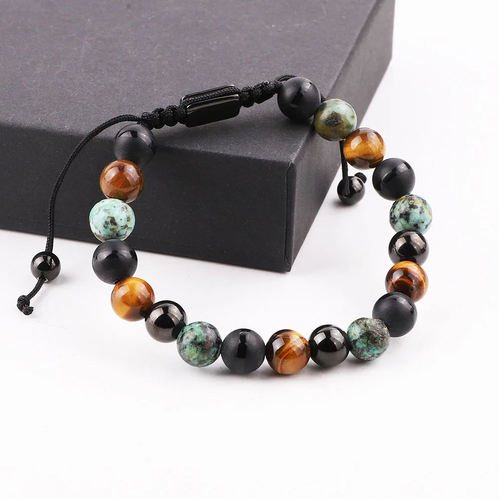 Classic Design New Fashion Natural Stone Beads Handmade Stainless Steel Macrame Bracelet For Men Women JBS12380
Classic Design New Fashion Natural Stone Beads Handmade Stainless Steel Macrame Bracelet For Men Women JBS12380