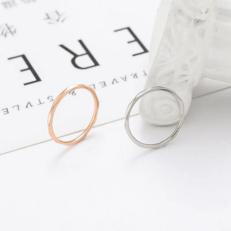 Trendy slim rose gold all-match minimalist silver stainless steel dainty girls jewelry womens rings
Trendy slim rose gold all-match minimalist silver stainless steel dainty girls jewelry womens rings