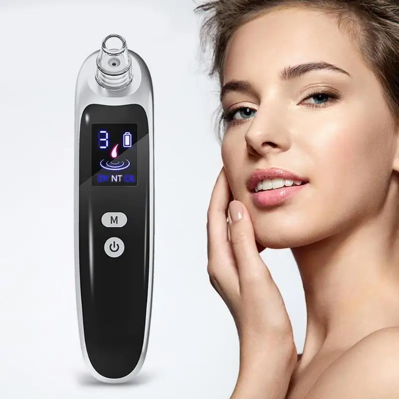 

2020 Newest Electric blackhead suction removal Facial Pores Cleansing Device Vacuum Acne visual Blackhead Remover