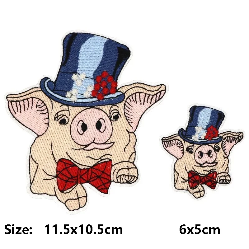 2-piece cartoon pig embroidery Decal clothes interesting animal embroidery patch DIY sewing ironing patch
2-piece cartoon pig embroidery Decal clothes interesting animal embroidery patch DIY sewing ironing patch