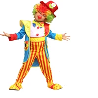 

Halloween Cosplay Masquerade Funny Clown Costume Kids Party Clown Performance Clothing Suit