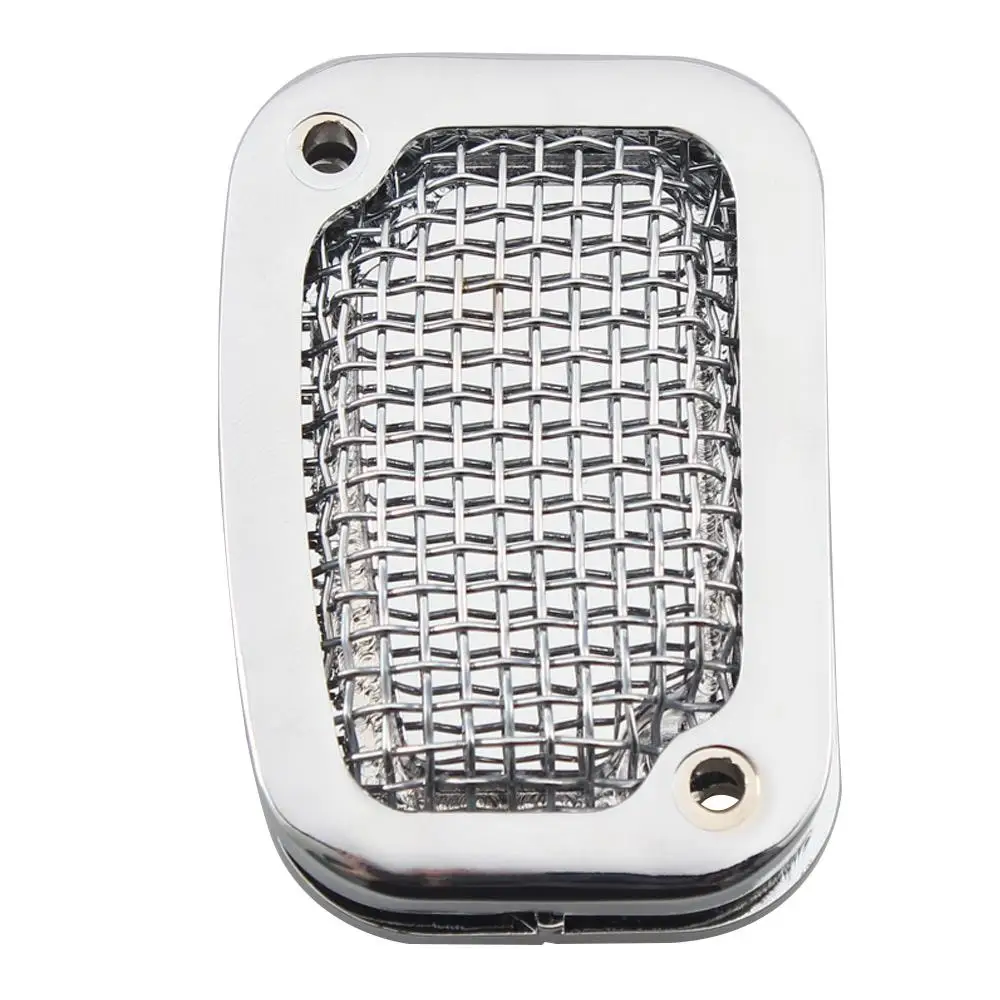 Chrome Front Brake Fluid Reservoir Cover Master Cylinder For Harley Softail Fat Bob FXFB Fat Boy FLSTF Heritage Classic Slim