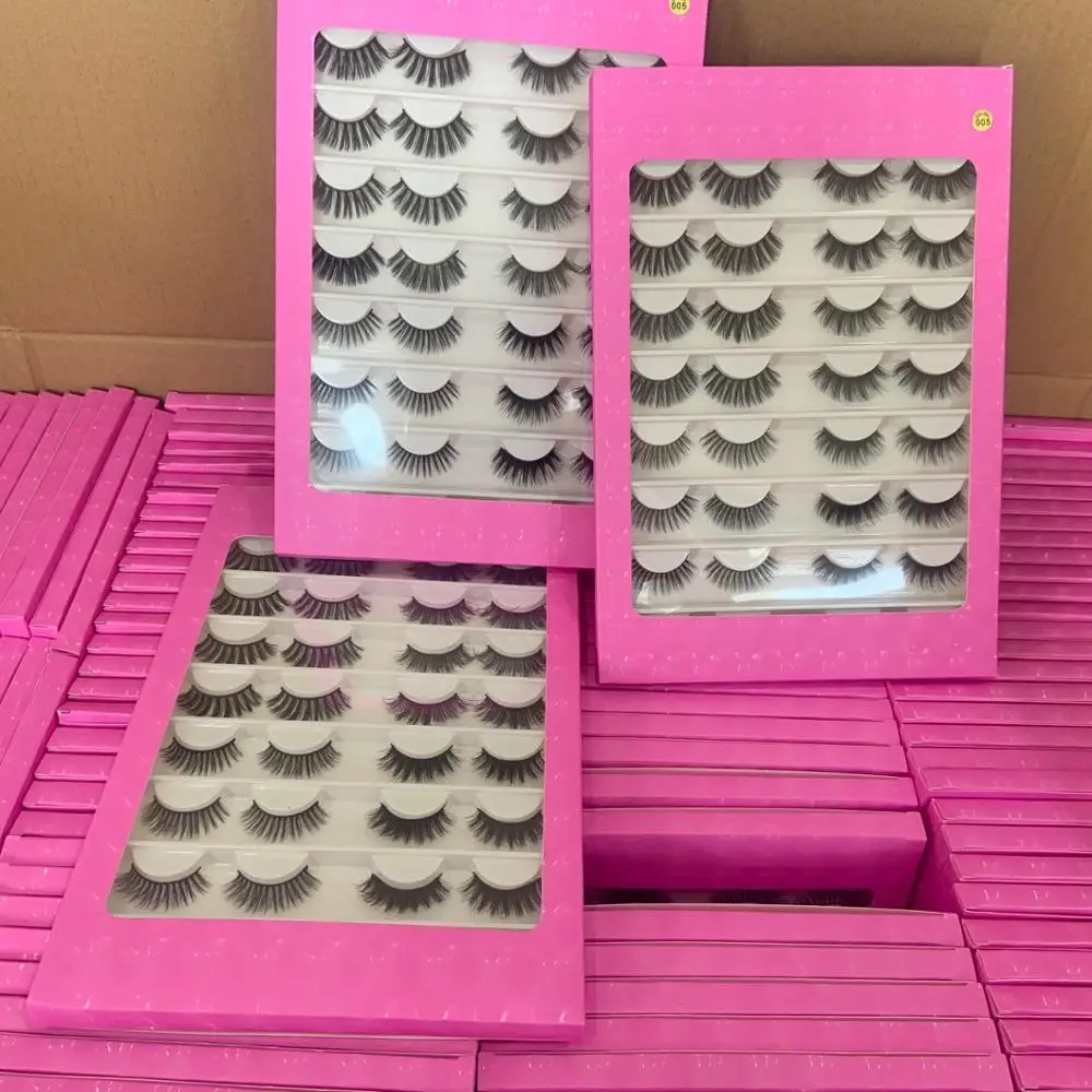 Wholesale 16pairs 3d silk eyelashes faux mink lashes with free eyelash book packaging box
Wholesale 16pairs 3d silk eyelashes faux mink lashes with free eyelash book packaging box