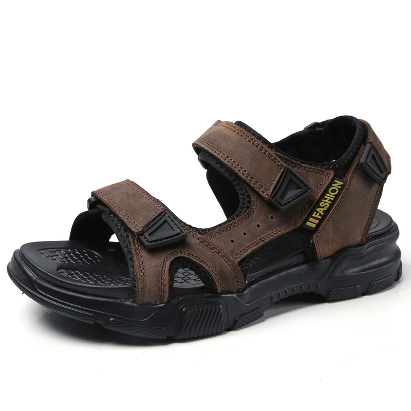Sandalias Zapatos 2020 Fashion Latest Design Air Breathable Mens Sport Sandals Genuine Leather, Black,dark brown,light brown
Sandalias Zapatos 2020 Fashion Latest Design Air Breathable Mens Sport Sandals Genuine Leather, Black,dark brown,light brown