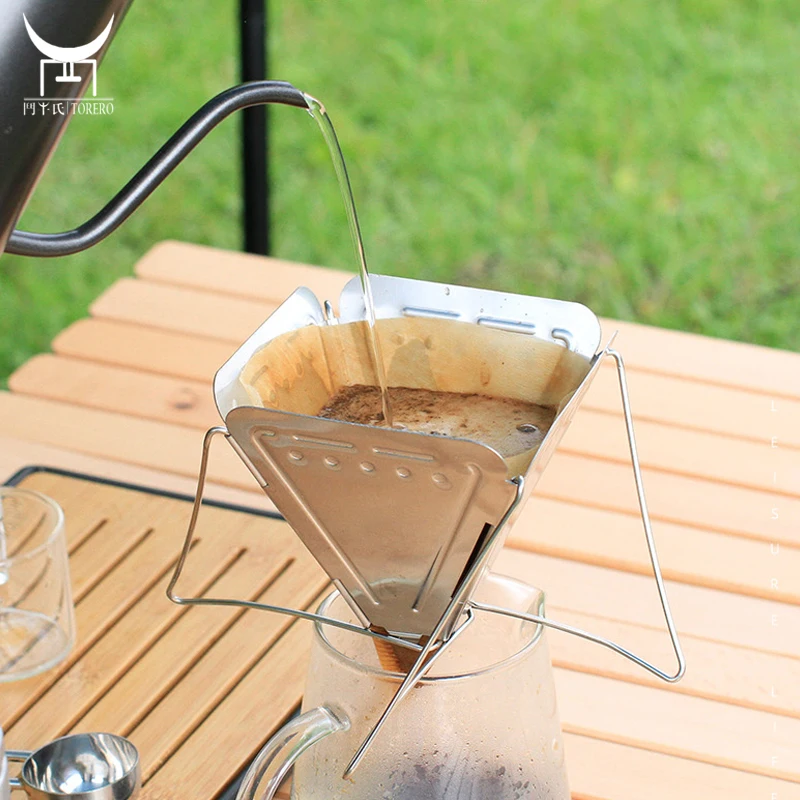 Stainless Steel Coffee Filter Cup Travel Outdoor Camping Folding Portable Coffee Funnel Drip Rack, Customized color
Stainless Steel Coffee Filter Cup Travel Outdoor Camping Folding Portable Coffee Funnel Drip Rack, Customized color