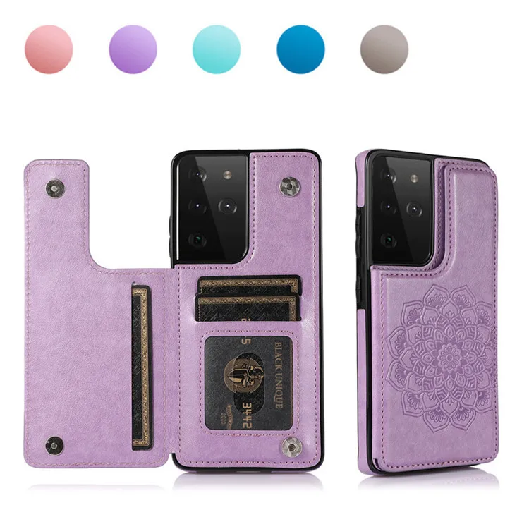 Wallet with Card Holder Embossed PU Leather Double Magnetic Buttons Flip Shockproof Cove for Samsung S21 FE S22 S22 Plus
Wallet with Card Holder Embossed PU Leather Double Magnetic Buttons Flip Shockproof Cove for Samsung S21 FE S22 S22 Plus