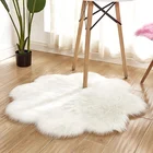 Artificial wool flower-shaped carpet fur fur mats rug shag fur rug