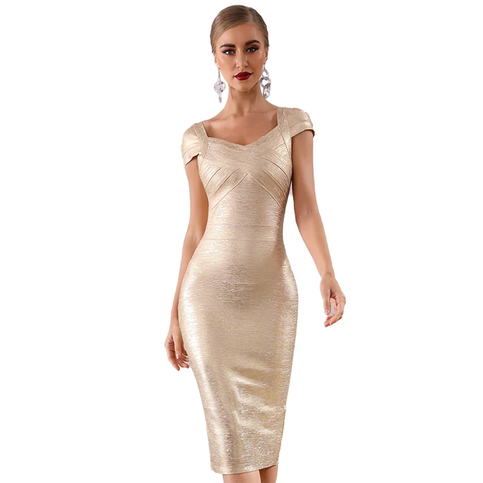 H5959 Women Custom Clothing Manufacturers Vestido Sexy Short Sleeve Bodycon Gold Evening Dress
H5959 Women Custom Clothing Manufacturers Vestido Sexy Short Sleeve Bodycon Gold Evening Dress