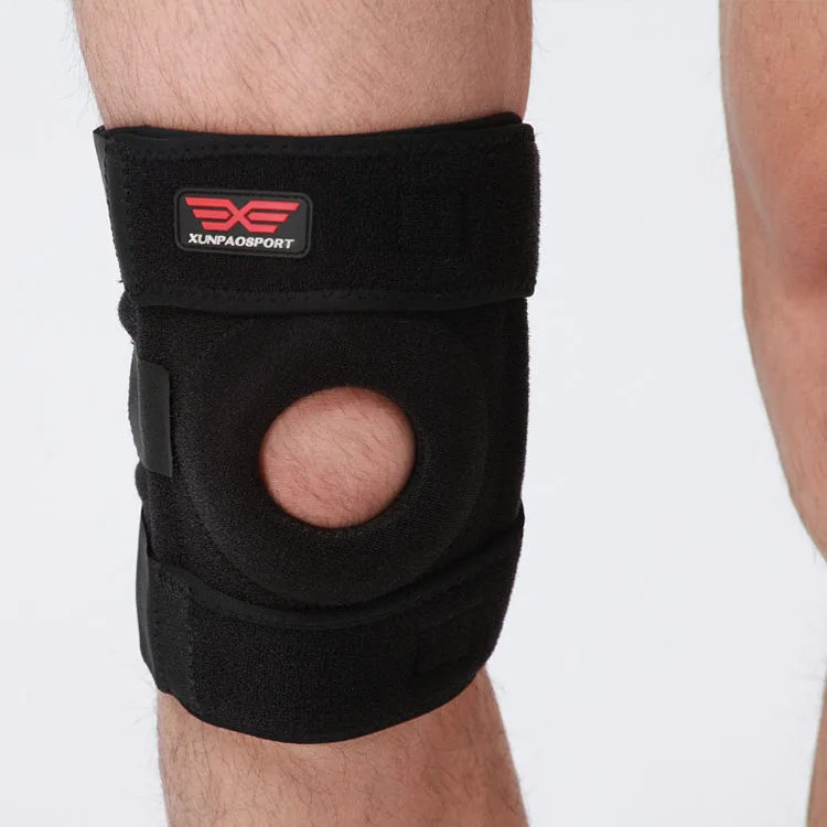 Outdoor mountaineering cycling anti-collision sport knee pad basketball fitness spring elastic knee support brace open patella, Black
Outdoor mountaineering cycling anti-collision sport knee pad basketball fitness spring elastic knee support brace open patella, Black