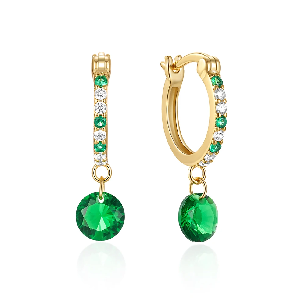 Hot Sale Classical Emerald Gemstone New Design Colorful Drop Statement Earring Hoop Style Gold Plated Pendant Earings 
Hot Sale Classical Emerald Gemstone New Design Colorful Drop Statement Earring Hoop Style Gold Plated Pendant Earings