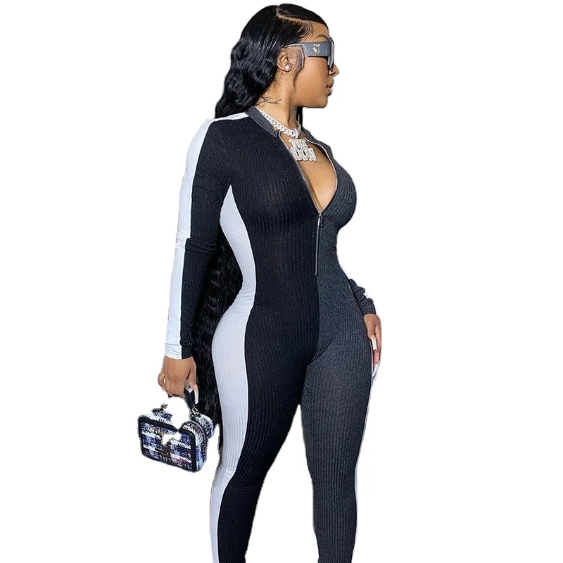 Winter New Sexy Lift Hip Tight Contrast Color Splicing Ladies Casual Jumpsuit, Shown
Winter New Sexy Lift Hip Tight Contrast Color Splicing Ladies Casual Jumpsuit, Shown