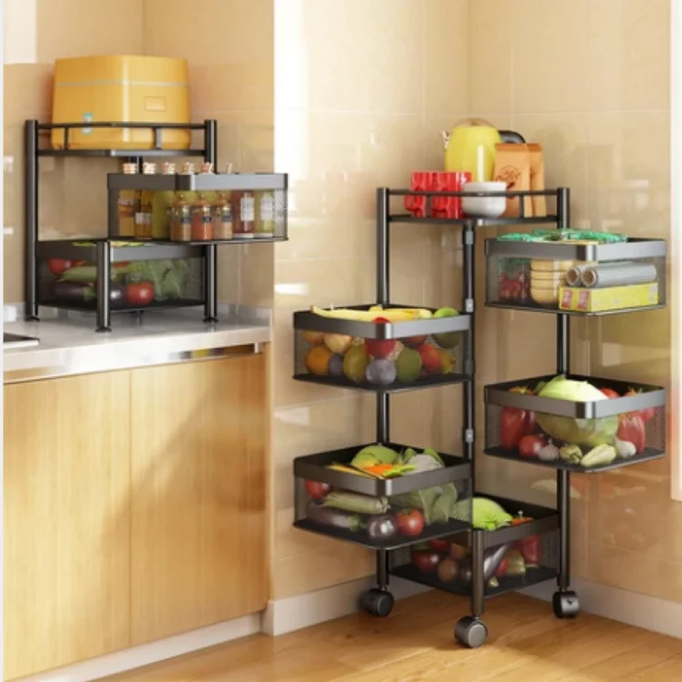 New Design Rotated and Mobile Vegetable and Fruit Kitchen Storage Rack Trolley on Wheels
New Design Rotated and Mobile Vegetable and Fruit Kitchen Storage Rack Trolley on Wheels