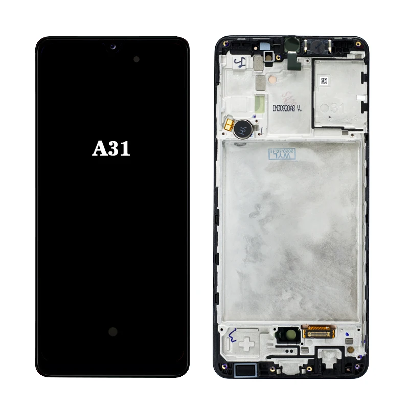 China factory LCD display Screens with frame full set For Samsung Galaxy A31
China factory LCD display Screens with frame full set For Samsung Galaxy A31