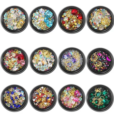 Hot sale 1box nail art design Mix Size 3D Nail glitter Decoration shiny diamond Nail Art Decoration Glow Artificial Fingernal
Hot sale 1box nail art design Mix Size 3D Nail glitter Decoration shiny diamond Nail Art Decoration Glow Artificial Fingernal