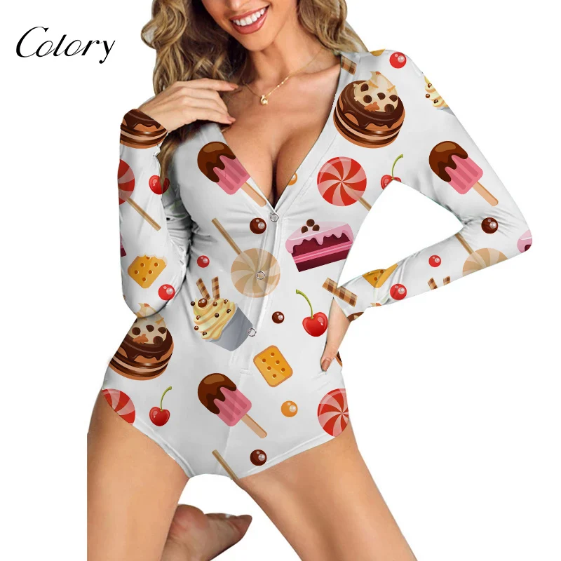 Colory Personalized Christmas Onesie Women Flannel Pajamas Customization, Picture shows
Colory Personalized Christmas Onesie Women Flannel Pajamas Customization, Picture shows