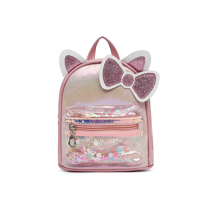 Manufacturers Children's Bags Korean Fashion Colorful Sequins Transparent Burst Crack Cute Cat Ears Backpack, White+rose red+purple+blue+pink or customized
Manufacturers Children's Bags Korean Fashion Colorful Sequins Transparent Burst Crack Cute Cat Ears Backpack, White+rose red+purple+blue+pink or customized