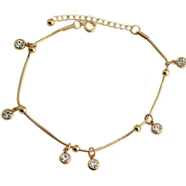 

Yiwu Aceon Stainless Steel Extender Adjustable Spring Clasp Round Snake Single Bead Chain Multi Birthstone Anklet
