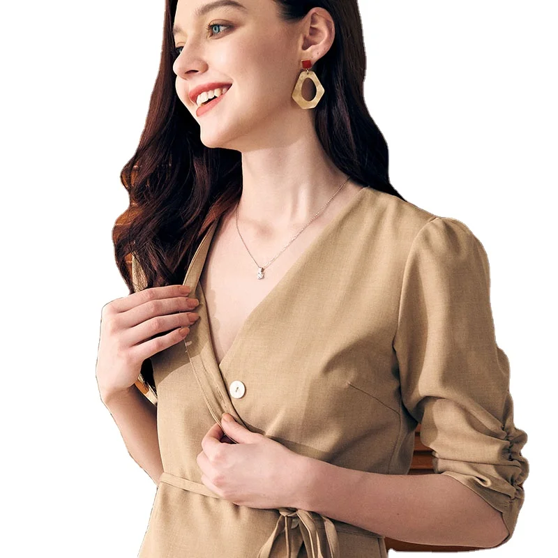 Summer V Neck Buttons Pastel Maternity Dress Maternity Shirt Dress Pregnant Woman Dress, Khaki, light apricot
Summer V Neck Buttons Pastel Maternity Dress Maternity Shirt Dress Pregnant Woman Dress, Khaki, light apricot