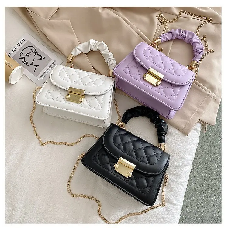 Mysweeby 2021 lately small Rhomboid stitching designer Chain Shoulder bag ladies luxury purses women's trendy handbags, Picture shows
Mysweeby 2021 lately small Rhomboid stitching designer Chain Shoulder bag ladies luxury purses women's trendy handbags, Picture shows