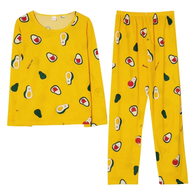 Spring and autumn nightgown women long sleeve trousers two-piece new style round collar suit manufacturers wholesale beautiful l
Spring and autumn nightgown women long sleeve trousers two-piece new style round collar suit manufacturers wholesale beautiful l