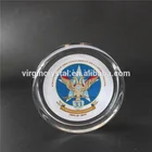 Dog Image Printed Optical Crystal Glass Round Paperweight for decoration Souvenirs