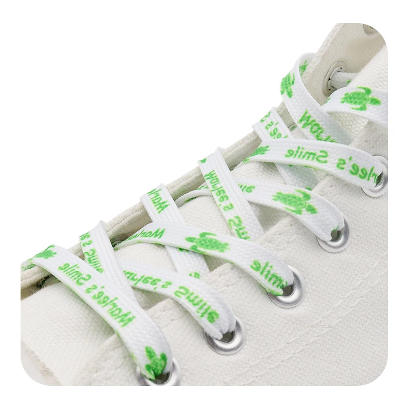 Weiou Manufacturer Sublimation Printed Logo Colorful Flat polyester cotton Custom Length And Width Hot Sale Shoe Laces
Weiou Manufacturer Sublimation Printed Logo Colorful Flat polyester cotton Custom Length And Width Hot Sale Shoe Laces