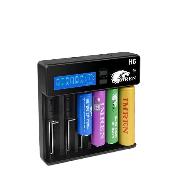 IMREN USB 6 bays H6 charger LCD display charger universal, Black 
IMREN USB 6 bays H6 charger LCD display charger universal, Black