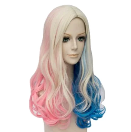 Factory Wholesale Hair Harley Quinn Cosplay Wig Styled Wavy Synthetic Ponytail Wig High Temperature Fiber Cos Wig, Picture color
Factory Wholesale Hair Harley Quinn Cosplay Wig Styled Wavy Synthetic Ponytail Wig High Temperature Fiber Cos Wig, Picture color