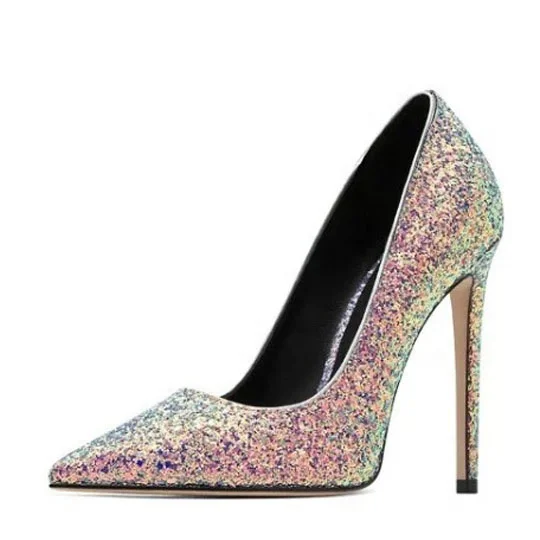 Coloful Glitter Size 45 Women's Shoes Logo Print Stiletto 4inches Ladies Party Dress Pumps High Heels, Blue
Coloful Glitter Size 45 Women's Shoes Logo Print Stiletto 4inches Ladies Party Dress Pumps High Heels, Blue