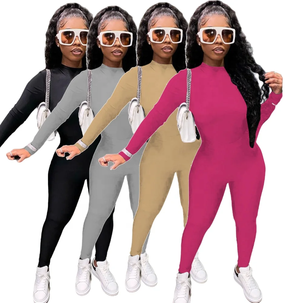 XLL-Wholesale Custom Logo Plain One Piece Bodycon Fall Clothes Jumpsuits Women 2021, As picture or customized color
XLL-Wholesale Custom Logo Plain One Piece Bodycon Fall Clothes Jumpsuits Women 2021, As picture or customized color