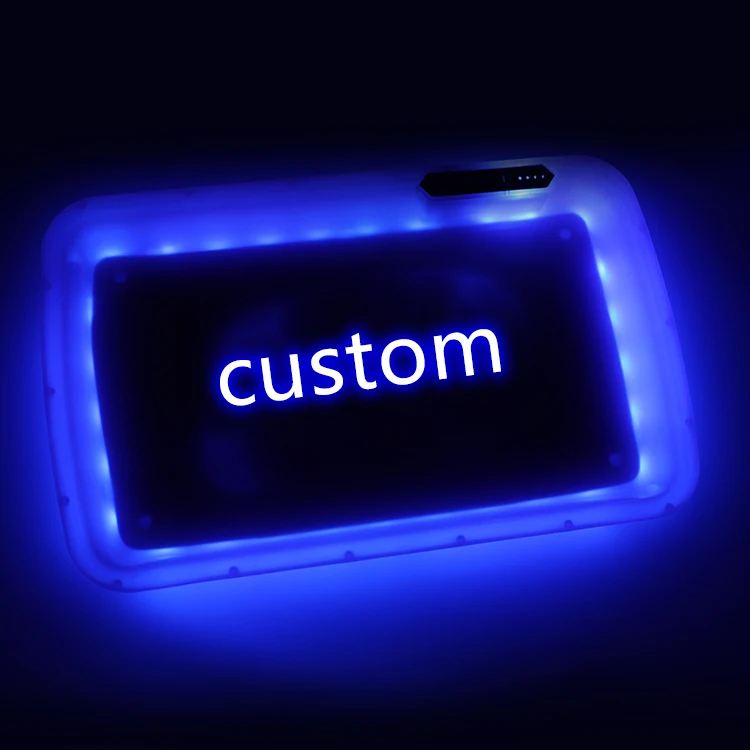 2020 hot sales custom logo plastic led rolling tray for tobacco rolling 
2020 hot sales custom logo plastic led rolling tray for tobacco rolling