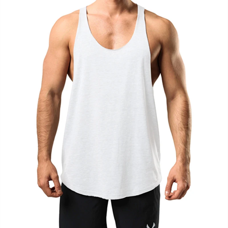 Men Summer Gym Clothing Stringer Tank Top Customized Color Logo Gym Fitness Racer Back Side Split White Mens Muscle Tee Tank Top
Men Summer Gym Clothing Stringer Tank Top Customized Color Logo Gym Fitness Racer Back Side Split White Mens Muscle Tee Tank Top