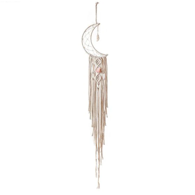 Boho Macrame Woven Wall Hanging Apartment for Kids Dorm Room Door Party Decoration Wedding Ornament Craft Gift Moon DreamCatcher, Subject to picture color
Boho Macrame Woven Wall Hanging Apartment for Kids Dorm Room Door Party Decoration Wedding Ornament Craft Gift Moon DreamCatcher, Subject to picture color