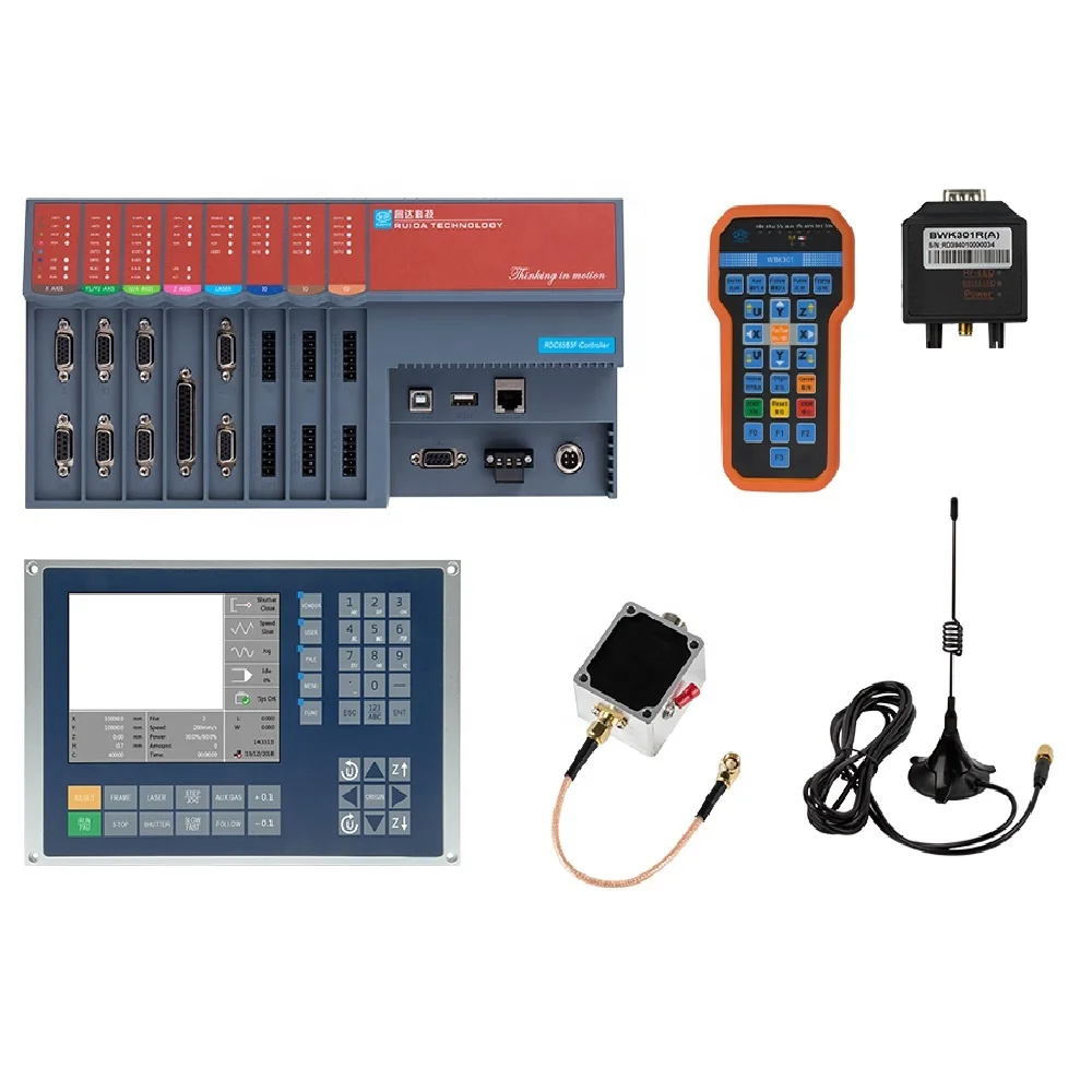 Original Fiber Laser Controller Ruida RDC6563F Auto-calibration Three Axis Control for 1064nm Fiber Cutting Machine
Original Fiber Laser Controller Ruida RDC6563F Auto-calibration Three Axis Control for 1064nm Fiber Cutting Machine