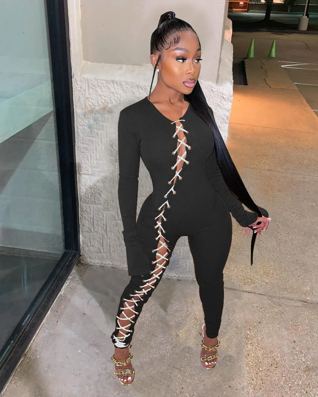 2021 Summer Rompers Womens Jumpsuit Sexy Hollow Out Bandage One Piece Jumpsuit For Women
2021 Summer Rompers Womens Jumpsuit Sexy Hollow Out Bandage One Piece Jumpsuit For Women