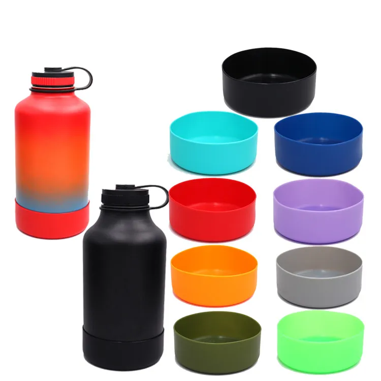 64oz Hydro Silicone Water Bottle Boot Vacuum Thermos Flask Bottom Sleeve Protective Case Cover, 9 colors
64oz Hydro Silicone Water Bottle Boot Vacuum Thermos Flask Bottom Sleeve Protective Case Cover, 9 colors