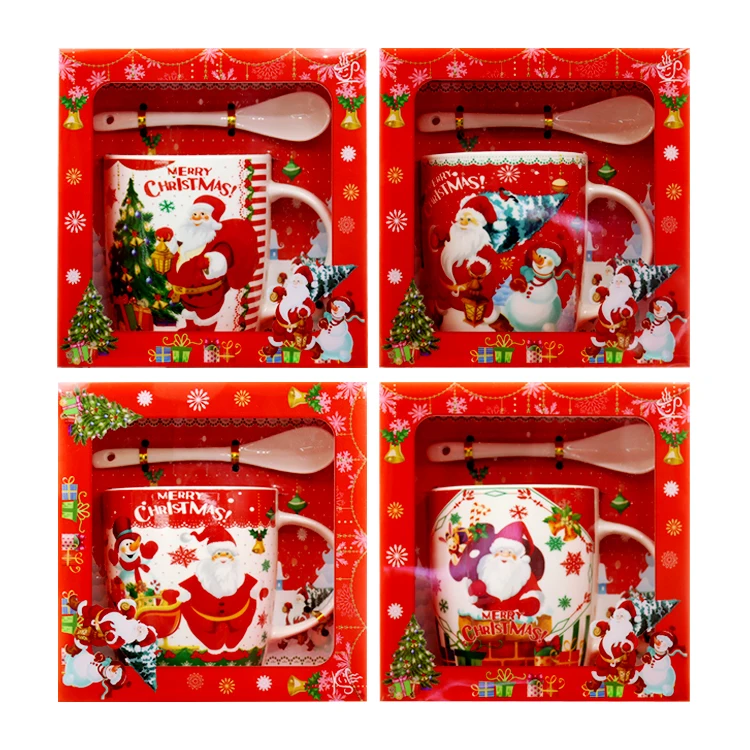 print decal ceramic mug christmas gift porcelain coffee mug