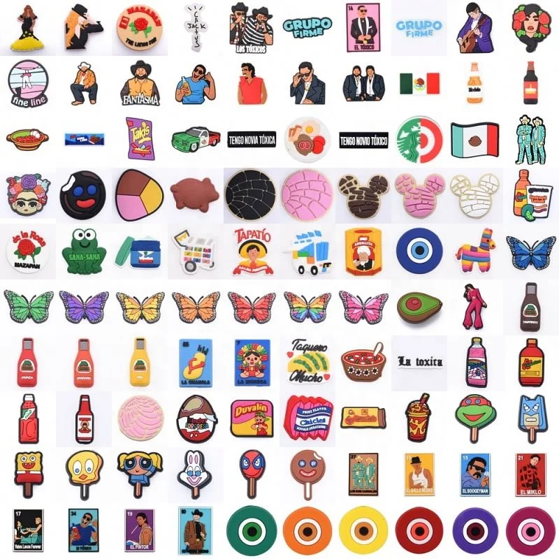 2022 Wholesale Butterfly Mexican Style Shoe Charms Custom Designer Charms for Kids Clog Shoe Charms and Bracelet New Year Gifts
2022 Wholesale Butterfly Mexican Style Shoe Charms Custom Designer Charms for Kids Clog Shoe Charms and Bracelet New Year Gifts