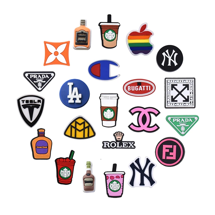 wholesale bulk Custom PVC designer brand logo charm croc sports shoe charms clog bracelets adult accessories, As pictures show
wholesale bulk Custom PVC designer brand logo charm croc sports shoe charms clog bracelets adult accessories, As pictures show