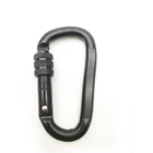 Electrophoresis Black Flat Screw Hook Snap Hook With Two Rivets,carabnier snap hook Breaking Load 600KGS