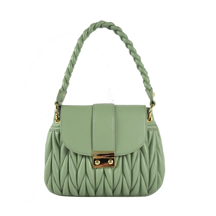 Elegant luxury Ladies handbag shoulder bag quilted stitching braided handle cross body bag
Elegant luxury Ladies handbag shoulder bag quilted stitching braided handle cross body bag